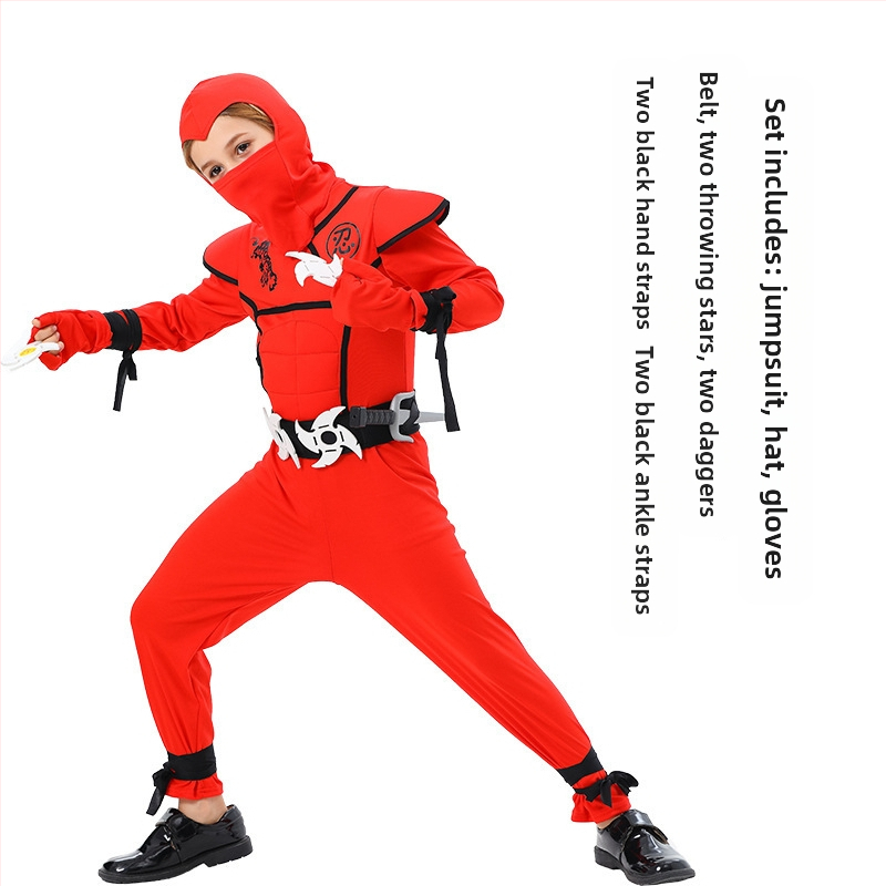 Хелоуин косплей костюм детско представление японски самурай нинджа костюм маскарадна игра костюм