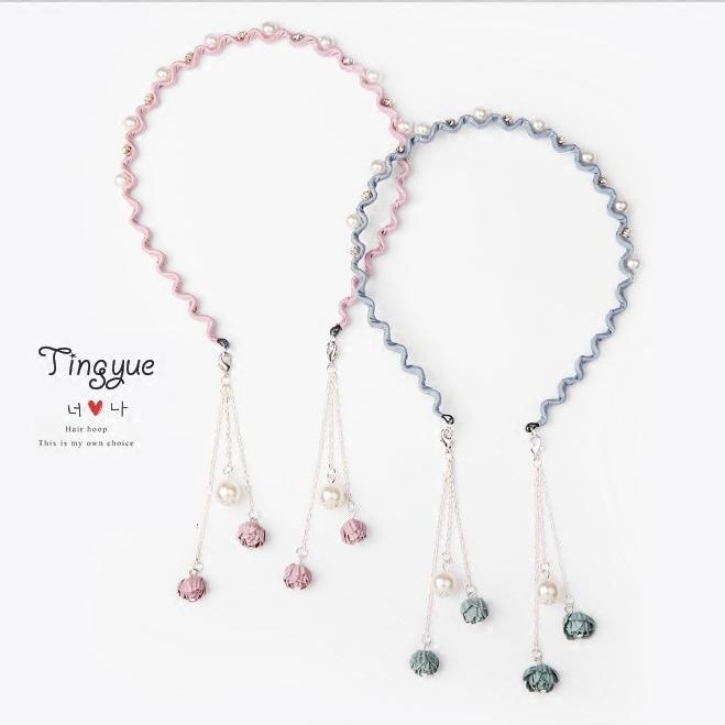 Kutais puošta galvos juosta su pakabuku moterims, rudens ir žiemos netikrų auskarų galvos juosta, fėjų miško stiliaus super fėjos plaukų segtukas, plaukų segtukas, pakabinama plaukų skylutė