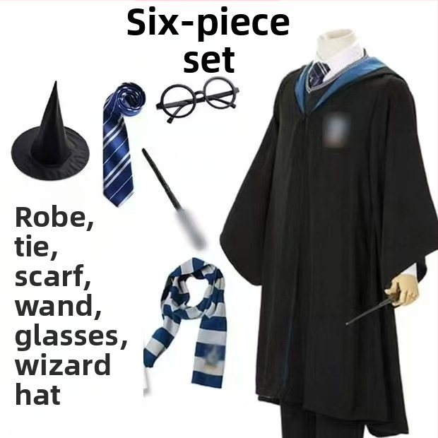 Haine Harry Potter costum cos set complet Gryffindor înconjurător haină magică pentru copii uniformă școlară de performanță robe de vrăjitor