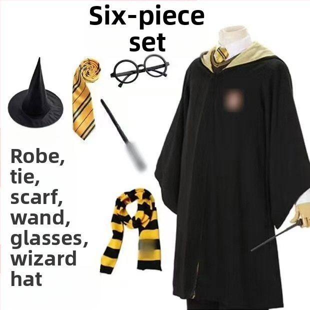Haine Harry Potter costum cos set complet Gryffindor înconjurător haină magică pentru copii uniformă școlară de performanță robe de vrăjitor