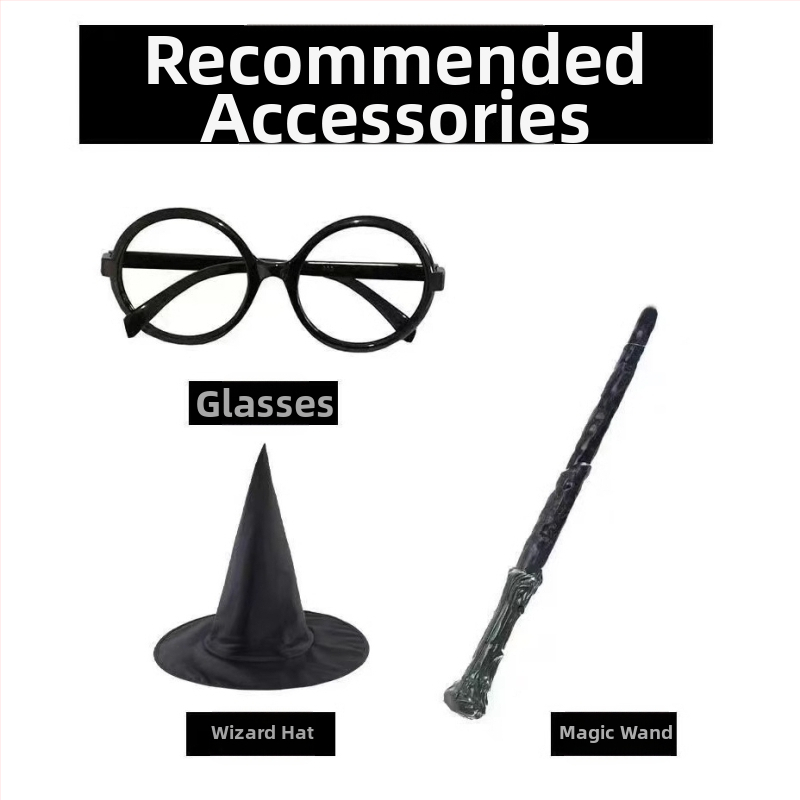 Дрехи за Хари Потър, костюм, пълен комплект, Грифиндор, обграждащ детска магическа роба, училищна униформа, магьосническа роба