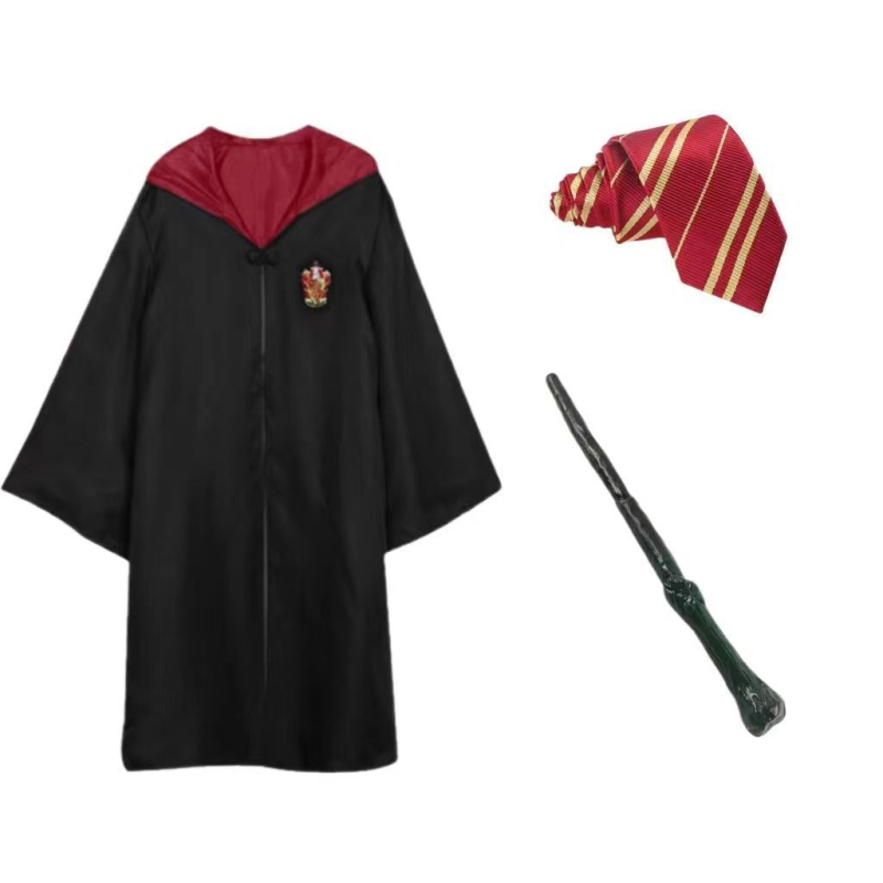 Haine Harry Potter costum cos set complet Gryffindor înconjurător haină magică pentru copii uniformă școlară de performanță robe de vrăjitor