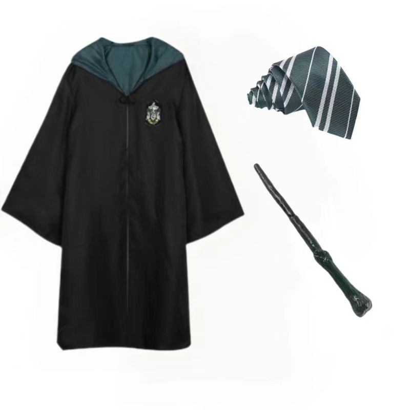 Haine Harry Potter costum cos set complet Gryffindor înconjurător haină magică pentru copii uniformă școlară de performanță robe de vrăjitor