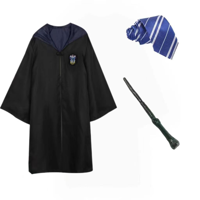 Haine Harry Potter costum cos set complet Gryffindor înconjurător haină magică pentru copii uniformă școlară de performanță robe de vrăjitor