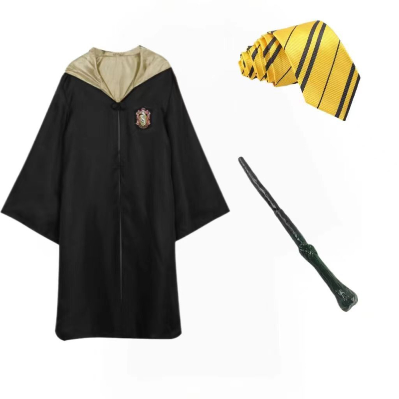 Haine Harry Potter costum cos set complet Gryffindor înconjurător haină magică pentru copii uniformă școlară de performanță robe de vrăjitor