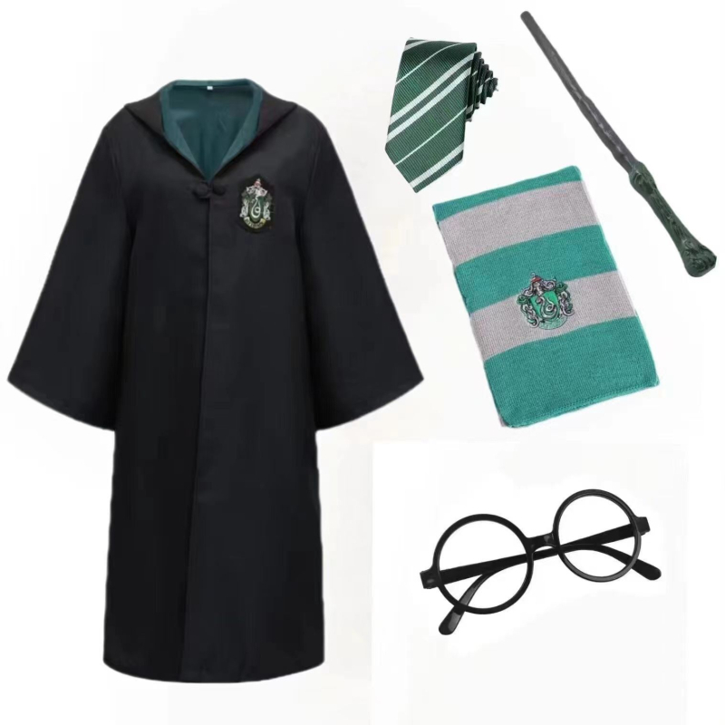 Haine Harry Potter costum cos set complet Gryffindor înconjurător haină magică pentru copii uniformă școlară de performanță robe de vrăjitor