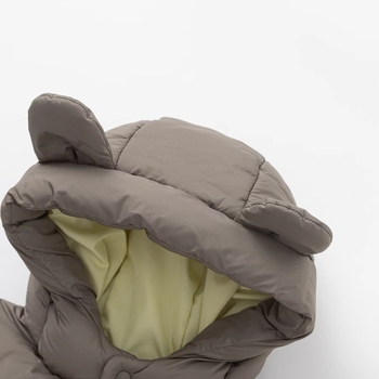 Bērnu dūnu jaka ar vieglu kapuci 2024. gada jauna bērnu apģērba mazuļu dūnu jaka, silta jaka zēniem un meitenēm