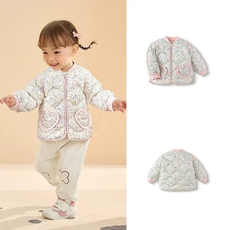 Atlaide dūnu jakām zēniem un meitenēm 2024. gada rudens un ziemas jaunā bērnu vieglā jaka mazuļiem, kas iziet ārā, baltas pīles dūnas ziemā