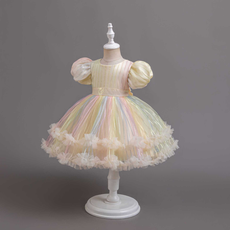 Rochie de mireasă pentru fete, poncho, rochie de seară pentru fete cu flori, rochie de spectacol pentru copii, rochie de pian pentru gazdă