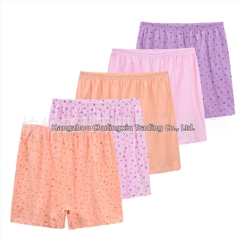 Памучно бельо за майки на средна и по-възрастна възраст, широки боксерки с висока талия, памучно бельо за майки, памучни дамски шорти с големи размери