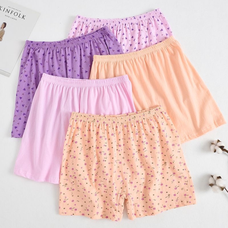 Keskealise ja eaka ema aluspesu puuvillased kõrge vöökohaga lahtised bokserid ema puuvillased aluspesu puuvillased naiste pluss-suuruses lühikesed püksid