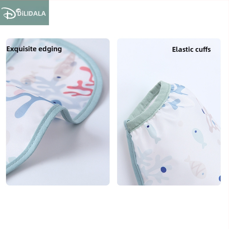 Детска престилка за хранене, чанта за хранене за бебешки момичета, лигавник за бебе, допълнителна храна, устойчивост на износване, водоустойчивост, мръсотия, за 3-годишни