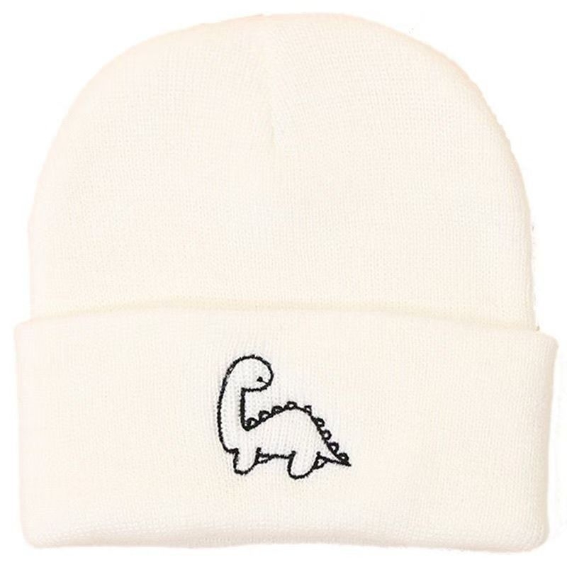 Toamna și iarna copii dinozaur lână pălărie copil tricotat pălărie desen animat copil dinozaur copil ureche protecție pălărie cald drăguț pălărie