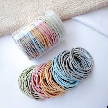 Rudens ir žiemos paprasta elegantiška plaukų juosta, didmeninė prekyba, labai elastinga, patvari guminė juosta, Mori pagrindinė dėžutėje esanti plaukų juosta