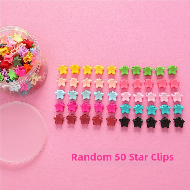 50 konservuotų vaikiškų mažų gėlių formos plaukų segtukų, princesės, mieli galvos apdangalai, kūdikių mergaičių plaukų aksesuarai, animacinių filmukų kirpčiukai, maža segtuko segtukas