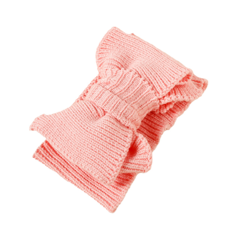 нови детски аксесоари за коса „Направи си сам“ вълнена лента за коса с голяма панделка за бебе, двойна еластична лента за глава за бебе