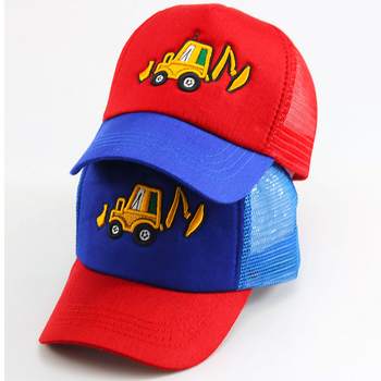 Gyerek sapka nagykereskedelem tavaszi hímzés kotrógép kacsa nyelves baseballsapka nyári napellenző gyermek hálósapka