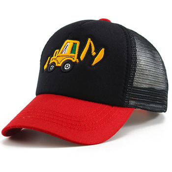 Gyerek sapka nagykereskedelem tavaszi hímzés kotrógép kacsa nyelves baseballsapka nyári napellenző gyermek hálósapka