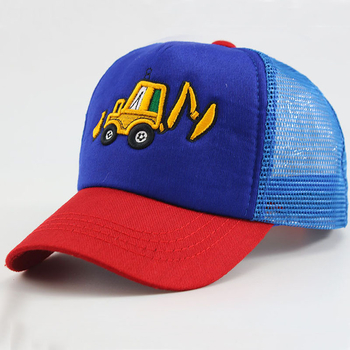 Gyerek sapka nagykereskedelem tavaszi hímzés kotrógép kacsa nyelves baseballsapka nyári napellenző gyermek hálósapka