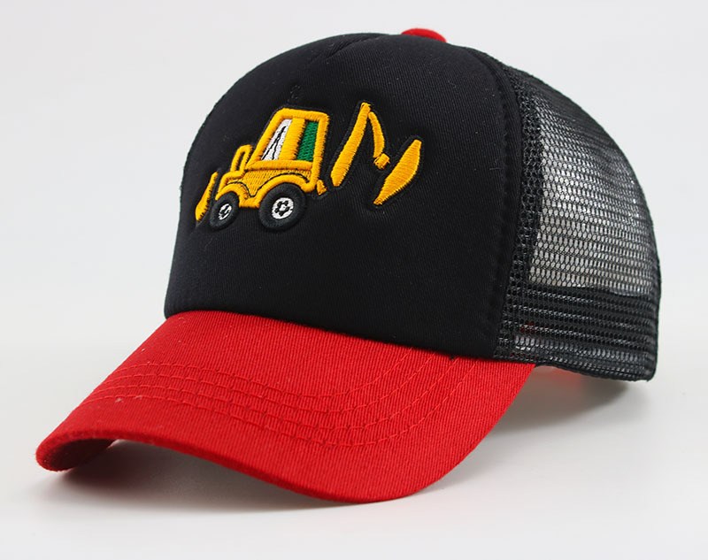 Gyerek sapka nagykereskedelem tavaszi hímzés kotrógép kacsa nyelves baseballsapka nyári napellenző gyermek hálósapka