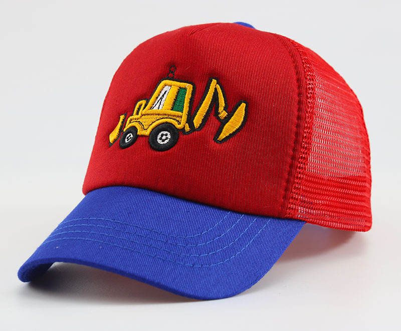 Gyerek sapka nagykereskedelem tavaszi hímzés kotrógép kacsa nyelves baseballsapka nyári napellenző gyermek hálósapka