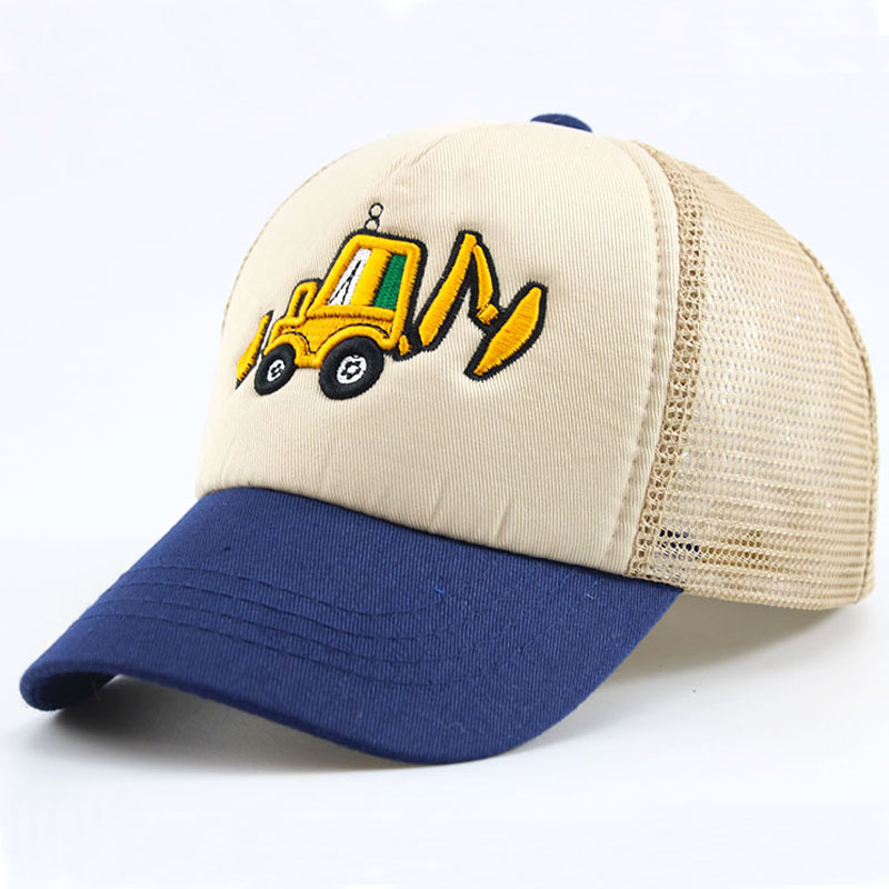 Gyerek sapka nagykereskedelem tavaszi hímzés kotrógép kacsa nyelves baseballsapka nyári napellenző gyermek hálósapka