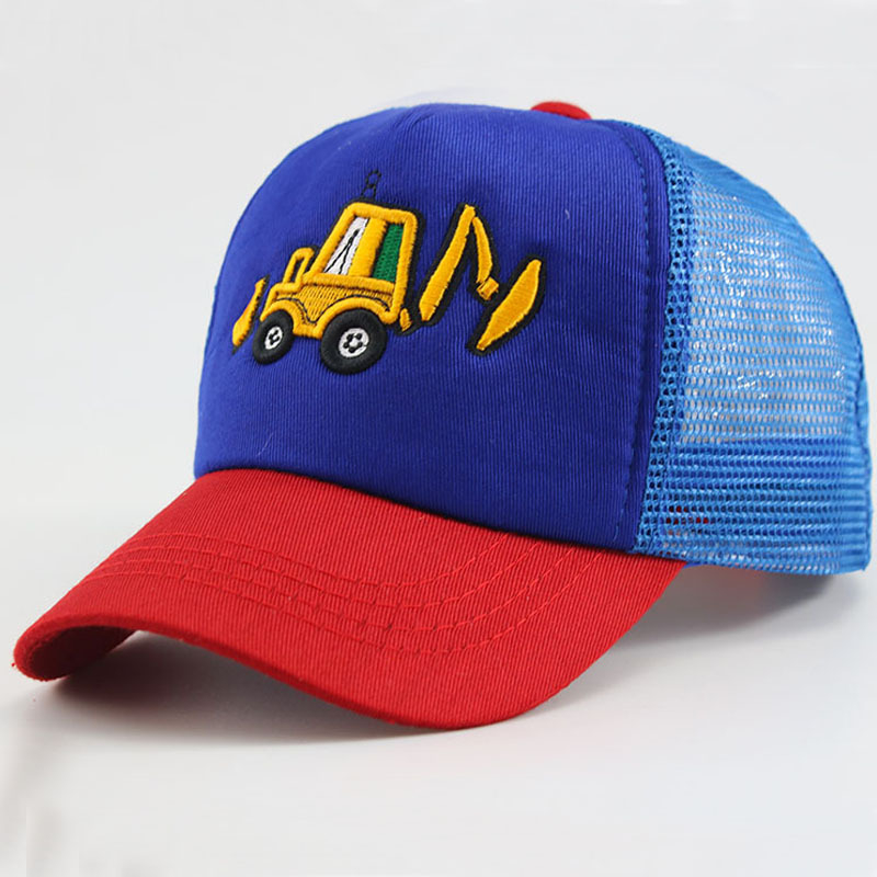 Gyerek sapka nagykereskedelem tavaszi hímzés kotrógép kacsa nyelves baseballsapka nyári napellenző gyermek hálósapka