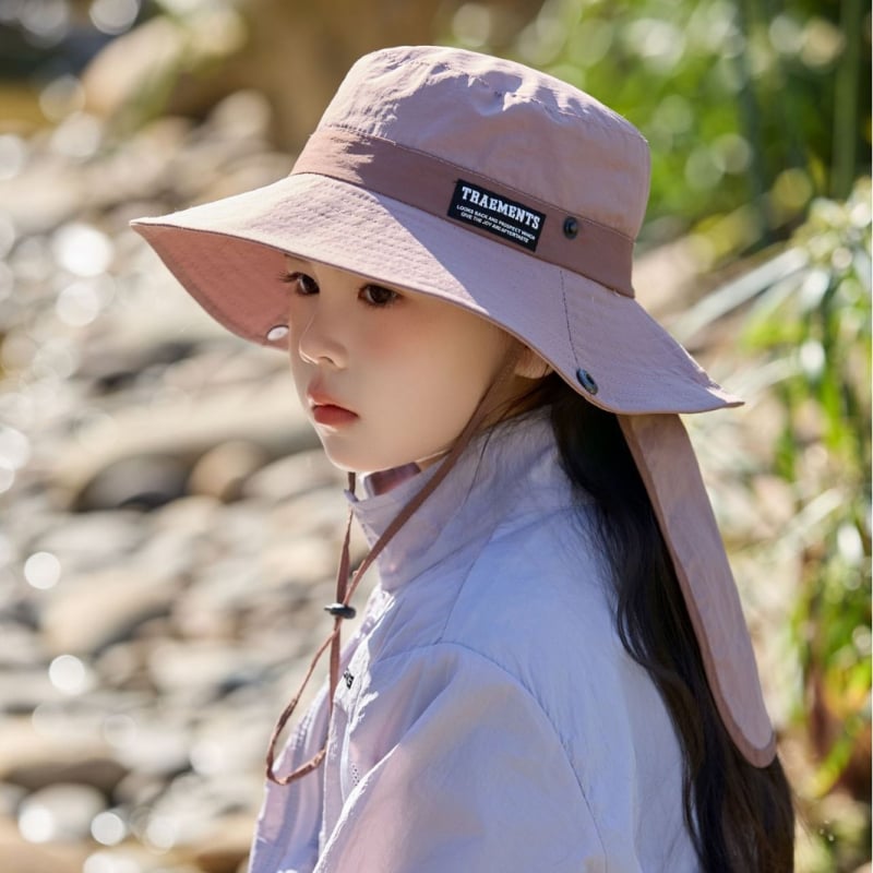 Dječji šešir 2025. Proljetni i ljetni planinarski šešir s kremom za sunčanje za dječake i djevojčice, tanki prozračni dječji šešir s velikim obodom, u boji i zaštitom od sunca