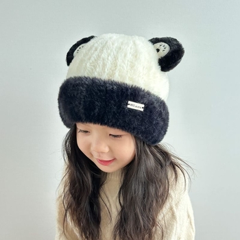 Dječja zimska kapa za djevojčice od baršuna, jesenski i zimski stil za djevojčice iz 2023., vunena kapa za bebe, pletena kapa za djevojčice