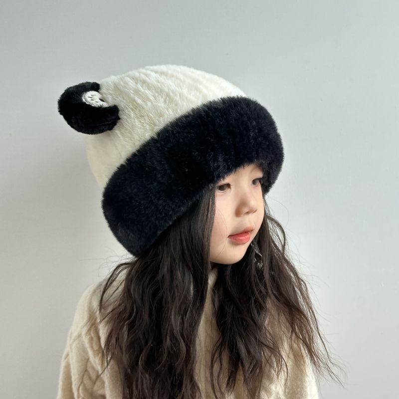 Dječja zimska kapa za djevojčice od baršuna, jesenski i zimski stil za djevojčice iz 2023., vunena kapa za bebe, pletena kapa za djevojčice