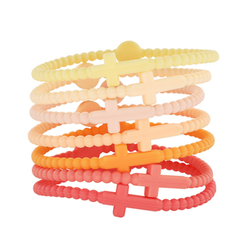 Amazoni kuum laste käevõru Uus lihtne Euroopa ja Ameerika käevõru seitsmeosaline komplekt käepaelaga peenike ristkäevõru