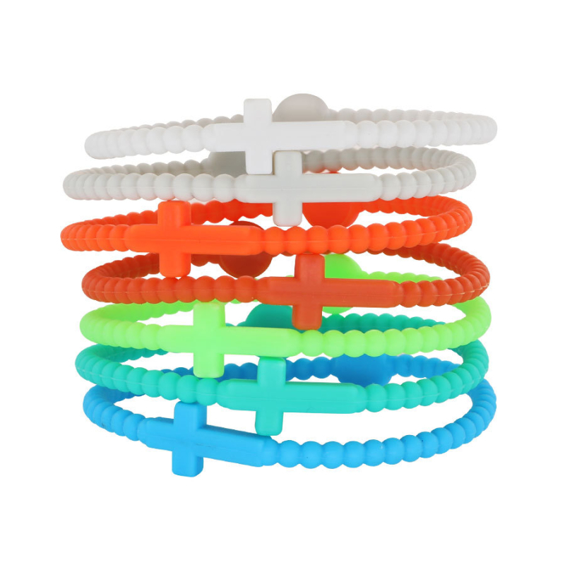 Amazoni kuum laste käevõru Uus lihtne Euroopa ja Ameerika käevõru seitsmeosaline komplekt käepaelaga peenike ristkäevõru