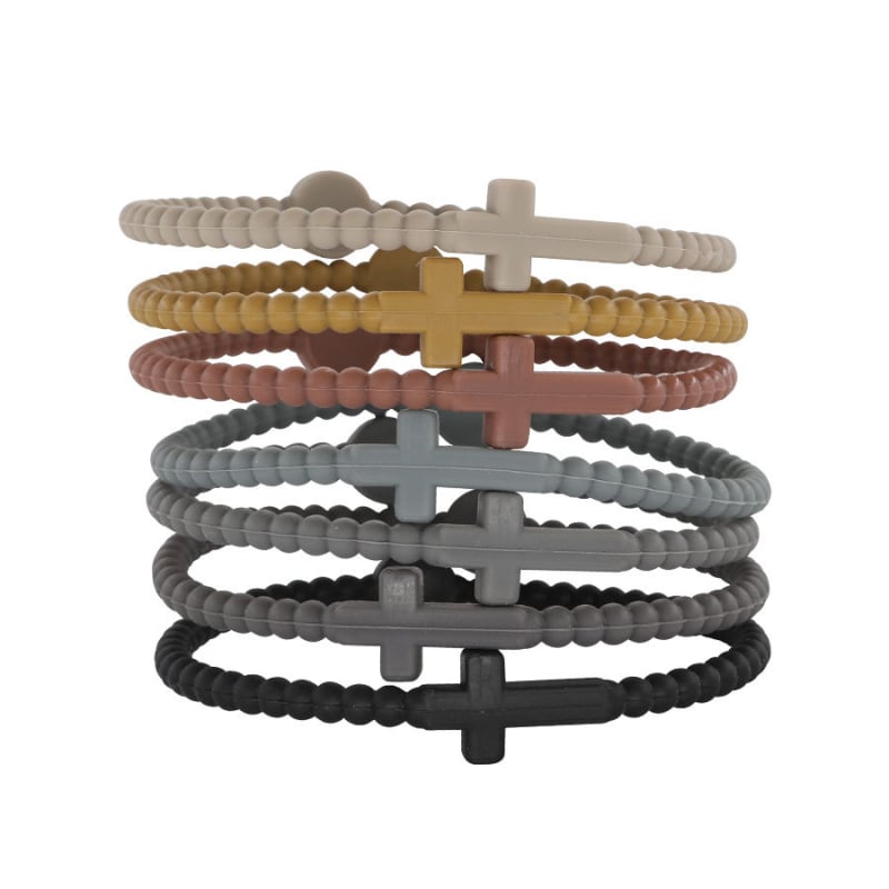 Amazoni kuum laste käevõru Uus lihtne Euroopa ja Ameerika käevõru seitsmeosaline komplekt käepaelaga peenike ristkäevõru