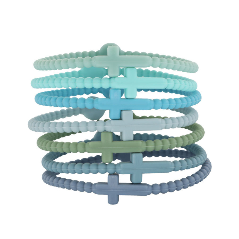 Amazoni kuum laste käevõru Uus lihtne Euroopa ja Ameerika käevõru seitsmeosaline komplekt käepaelaga peenike ristkäevõru