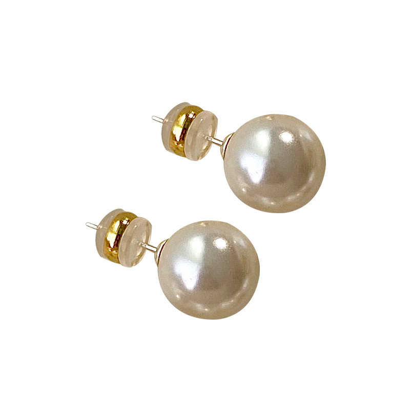 Apvalūs, stiprios šviesos karštinės formos moteriški auskarai su klasikiniais retro stiliaus „Shi Jia Pearl“ uodus atbaidančiais smilkalų lėkštelės formos auskarais be ausų skylučių