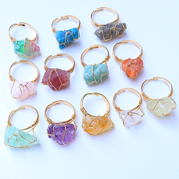 Δαχτυλίδι με φυσική πέτρα, κρύσταλλο, ρυθμιζόμενο δαχτυλίδι, αυθεντική πέτρα, αμέθυστος, ακανόνιστη πέτρα, χειροποίητο, κουρδιστό