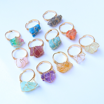 Δαχτυλίδι με φυσική πέτρα, κρύσταλλο, ρυθμιζόμενο δαχτυλίδι, αυθεντική πέτρα, αμέθυστος, ακανόνιστη πέτρα, χειροποίητο, κουρδιστό