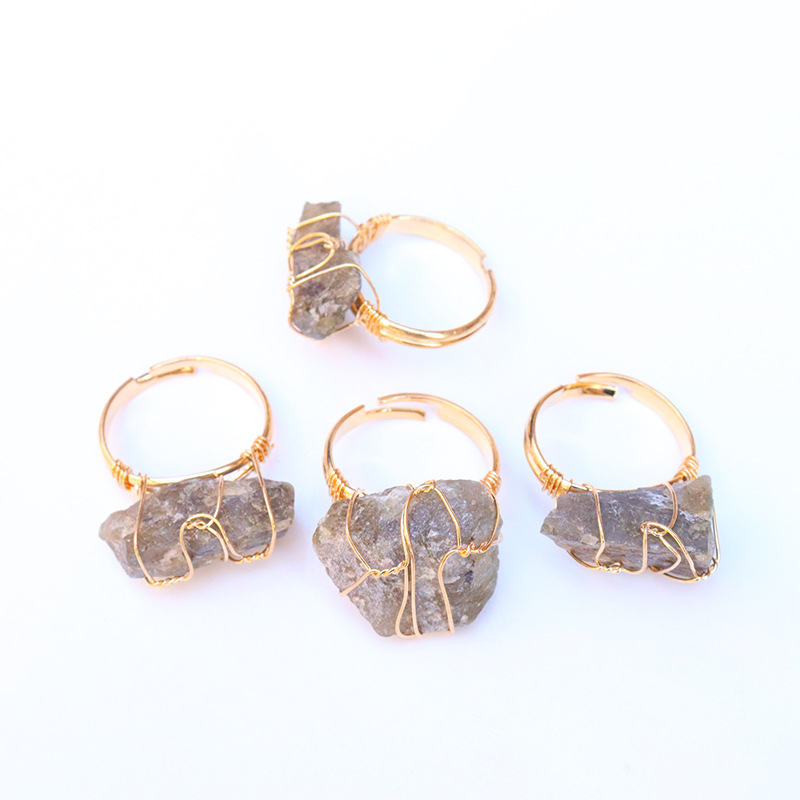 Δαχτυλίδι με φυσική πέτρα, κρύσταλλο, ρυθμιζόμενο δαχτυλίδι, αυθεντική πέτρα, αμέθυστος, ακανόνιστη πέτρα, χειροποίητο, κουρδιστό