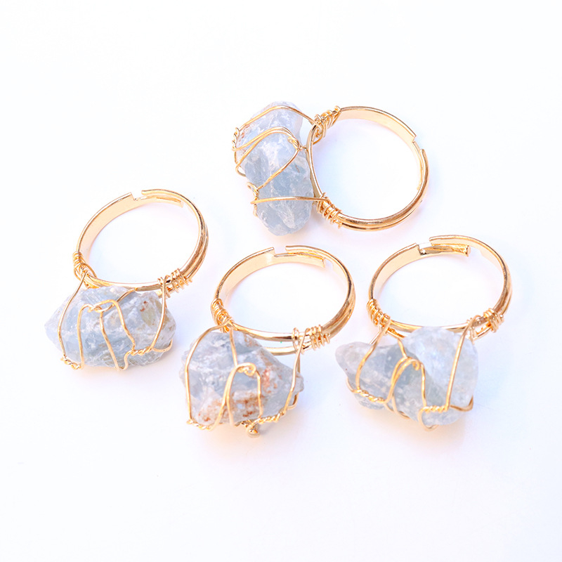 Δαχτυλίδι με φυσική πέτρα, κρύσταλλο, ρυθμιζόμενο δαχτυλίδι, αυθεντική πέτρα, αμέθυστος, ακανόνιστη πέτρα, χειροποίητο, κουρδιστό