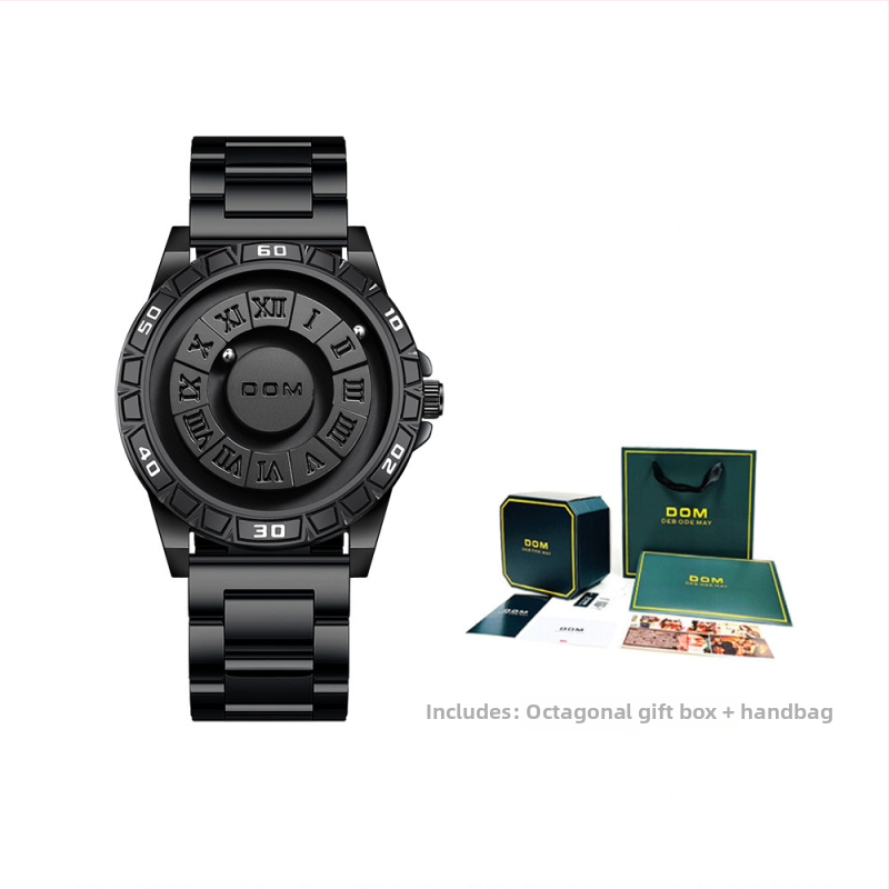 Dom Magnetic Floating Ball meeste käekell loomingulise isiksuse kontseptsiooniga veekindel moekell ujuva disainiga