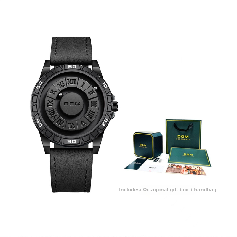 Dom Magnetic Floating Ball meeste käekell loomingulise isiksuse kontseptsiooniga veekindel moekell ujuva disainiga