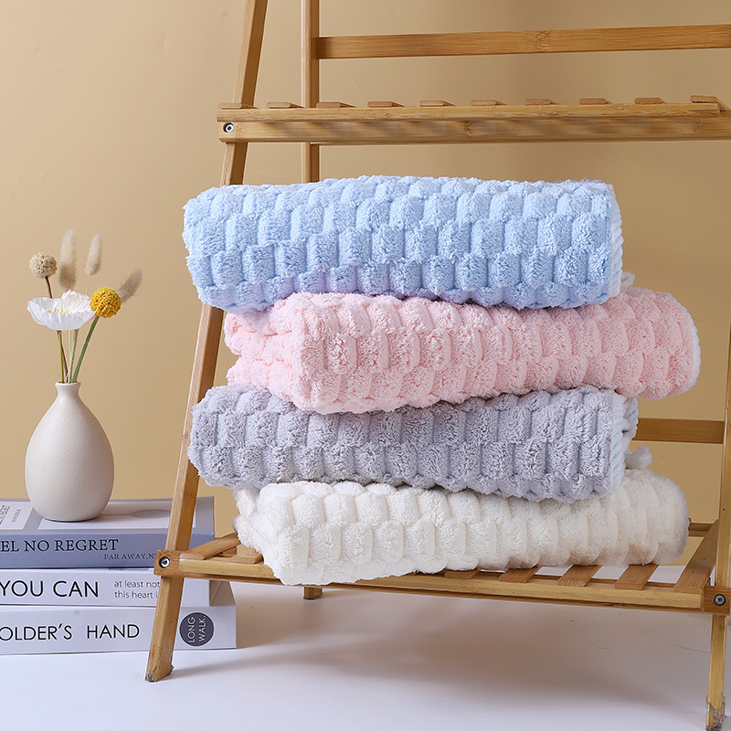 Debesų pliušinis rankšluostis, A klasės didelis vonios rankšluostis, koralų vilnos, minkštas, sugeriantis, suaugusiųjų, vaikų veido rankšluostis