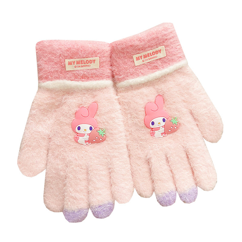 Ehtne Sanrio laste sügis- ja talvekindad poistele ja tüdrukutele, tuulekindlad, soojad, õpilastele, jalgrattasõiduks, õues kasutamiseks, külmumisvastased, viie sõrmega kindad, uued