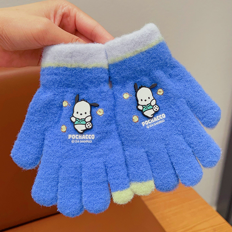 Ehtne Sanrio laste sügis- ja talvekindad poistele ja tüdrukutele, tuulekindlad, soojad, õpilastele, jalgrattasõiduks, õues kasutamiseks, külmumisvastased, viie sõrmega kindad, uued