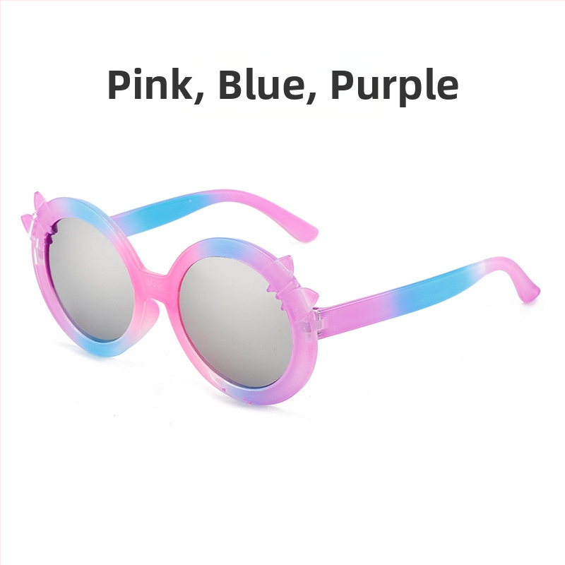 Laste päikeseprillid Armsad printsessi moegradient-koomiksiprillid Meeste ja naiste päikeseprillid Laste värvilised päikesekaitsekreemid Moodsad prillid