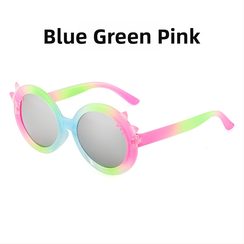 Laste päikeseprillid Armsad printsessi moegradient-koomiksiprillid Meeste ja naiste päikeseprillid Laste värvilised päikesekaitsekreemid Moodsad prillid