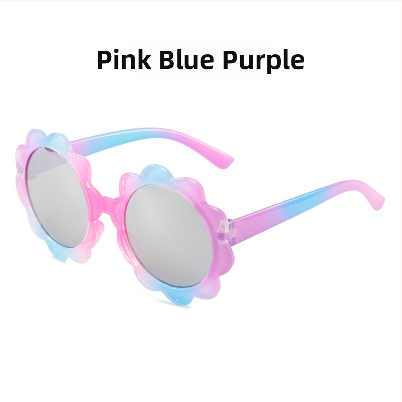 Laste päikeseprillid Armsad printsessi moegradient-koomiksiprillid Meeste ja naiste päikeseprillid Laste värvilised päikesekaitsekreemid Moodsad prillid