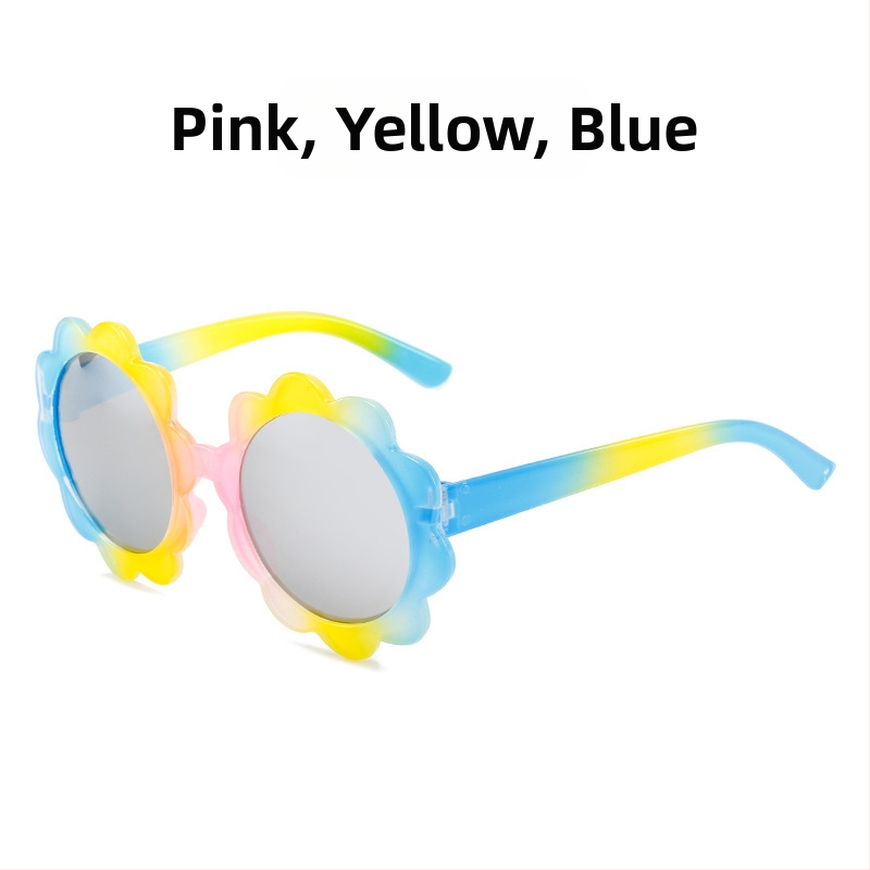 Laste päikeseprillid Armsad printsessi moegradient-koomiksiprillid Meeste ja naiste päikeseprillid Laste värvilised päikesekaitsekreemid Moodsad prillid