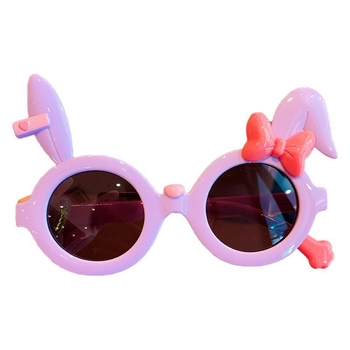 25 nauji vaikiški zuikio formos akiniai nuo saulės su animacinių filmukų formos mielais mergaitės akiniai nuo saulės su lanku ir ilgomis ausimis, akiniai nuo saulės su kryžminiu kraštu