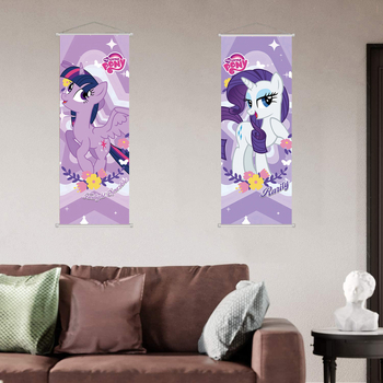 Kõrglahutusega tindiprinteriga poni Polly plakat, teisejärguline koomiksinäitus, elutoa õpperull, maal, lastetoa kaunistus, rippuv maal